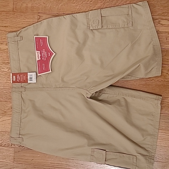 LEVIS YOUTH BOYS KAKHI RELAXED FIT CARGO SHORTS SIZE 18 HUSKY 36W - Picture 5 of 11